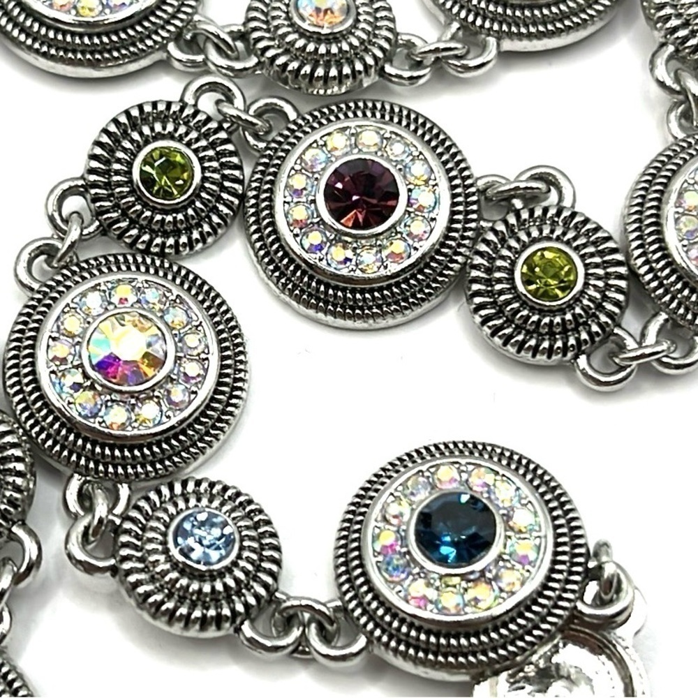Lia Sophia Necklace Seltzer Multi Color Rhinestone Sparkling Colorful Stunning